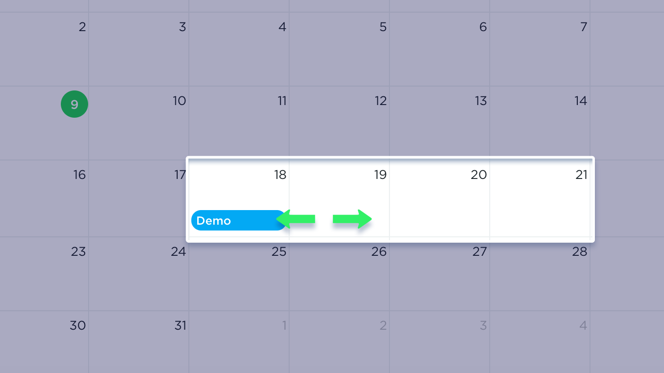 BannerNow schedule drag placeholder bannerset